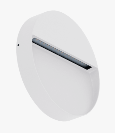 ZEKE 5W 12/24V 3CCT WHITE SURFACE ROUND WALL LIGHT IP65